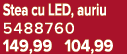 Stea cu LED, auriu 5488760 149,99 104,99