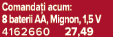 Comanda i acum: 8 baterii AA, Mignon, 1,5 V 4162660 27,49