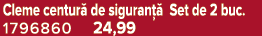 Cleme centur de siguran   Set de 2 buc. 1796860 24,99
