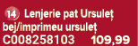 ￼ Lenjerie pat Ursule bej/imprimeu ursule  C008258103 109,99