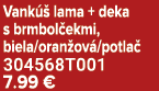 Vank  lama + deka s brmbol ekmi, biela/oran ov /potla  304568T001 7.99 €