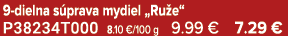 9 dielna s prava mydiel „Ru e“ P38234T000 8.10 €/100 g 9.99 € 7.29 €