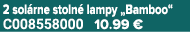 2 sol rne stoln lampy „Bamboo“ C008558000 10.99 €