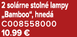 2 sol rne stoln lampy „Bamboo“, hned  C008558000 10.99 €