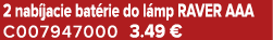 2 nab jacie bat rie do l mp RAVER AAA C007947000 3.49 €