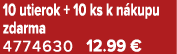 10 utierok + 10 ks k n kupu zdarma 4774630 12.99 €