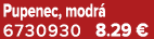 Pupenec, modr 6730930 8.29 €