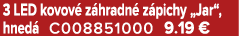 3 LED kovov z hradn  z pichy „Jar“, hned  C008851000 9.19 €