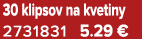 30 klipsov na kvetiny 2731831 5.29 €