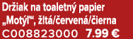 Dr iak na toaletn papier „Mot  “,  lt / erven / ierna C008823000 7.99 €