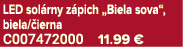 LED sol rny z pich „Biela sova“, biela/ ierna C007472000 11.99 €