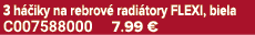 3 h iky na rebrov  radi tory FLEXI, biela C007588000 7.99 €