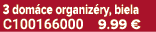 3 dom ce organiz ry, biela C100166000 9.99 €