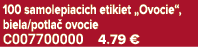 100 samolepiacich etikiet „Ovocie“, biela/potla ovocie C007700000 4.79 €