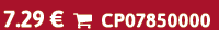 7.29 €  CP07850000