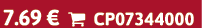 7.69 €  CP07344000