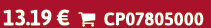 13.19 €  CP07805000