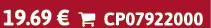 19.69 €  CP07922000