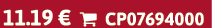 11.19 €  CP07694000