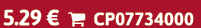 5.29 €  CP07734000