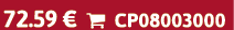 72.59 €  CP08003000