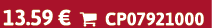 13.59 €  CP07921000