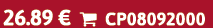 26.89 €  CP08092000