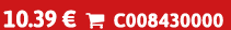 10.39 €  C008430000