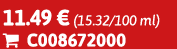 11.49 € (15.32/100 ml)  C008672000