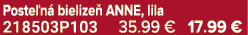 Poste n bielize  ANNE, lila 218503P103 35.99 € 17.99 €