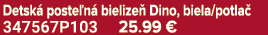 Detsk poste n  bielize  Dino, biela/potla  347567P103 25.99 €