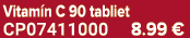 Vitam n C 90 tabliet CP07411000 8.99 €