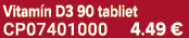 Vitam n D3 90 tabliet CP07401000 4.49 €