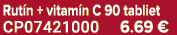 Rut n + vitam n C 90 tabliet CP07421000 6.69 €