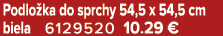 Podlo ka do sprchy 54,5 x 54,5 cm biela 6129520 10.29 €