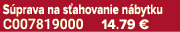 S prava na s ahovanie n bytku C007819000 14.79 €