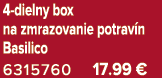 4 dielny box na zmrazovanie potrav n Basilico 6315760 17.99 €