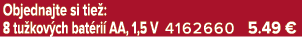 Objednajte si tie : 8 tu kov ch bat ri AA, 1,5 V 4162660 5.49 €