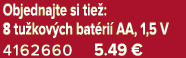 Objednajte si tie : 8 tu kov ch bat ri AA, 1,5 V 4162660 5.49 €