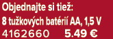 Objednajte si tie : 8 tu kov ch bat ri AA, 1,5 V 4162660 5.49 €