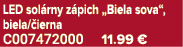 LED sol rny z pich „Biela sova“, biela/ ierna C007472000 11.99 €