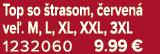 Top so trasom,  erven  ve . M, L, XL, XXL, 3XL 1232060 9.99 €